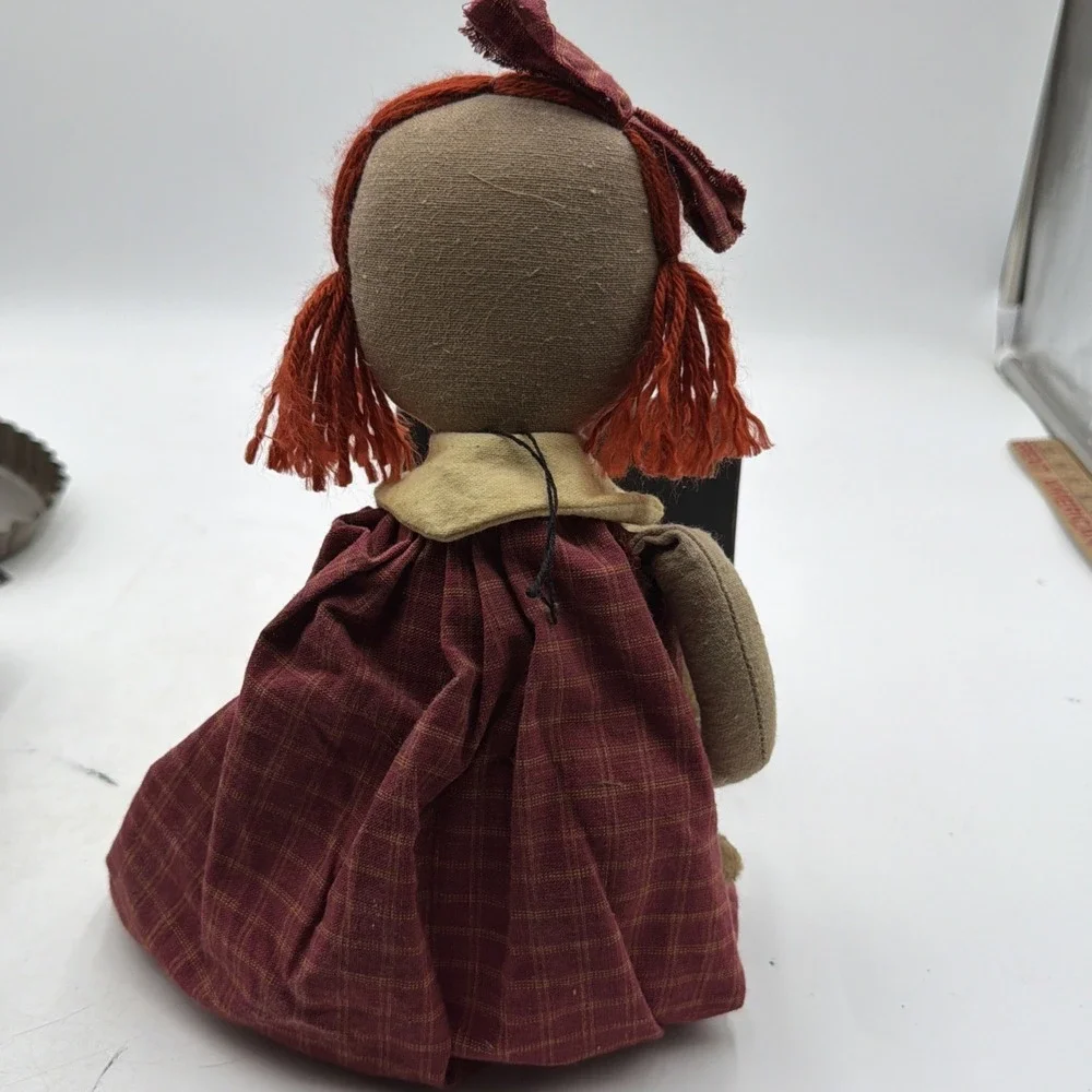 NWT Pearson's Simply Primitives Boo Boo Raggedy Anne and Teddy Bear Folk Doll